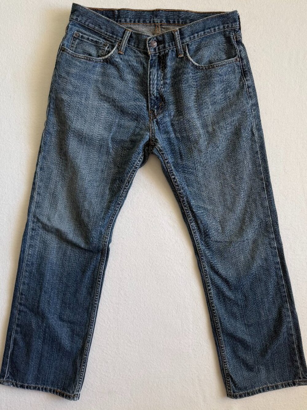 Levi's 559 Jeans Men's 33x30 Blue Relaxed Straight Fit Medium Wash Whisker